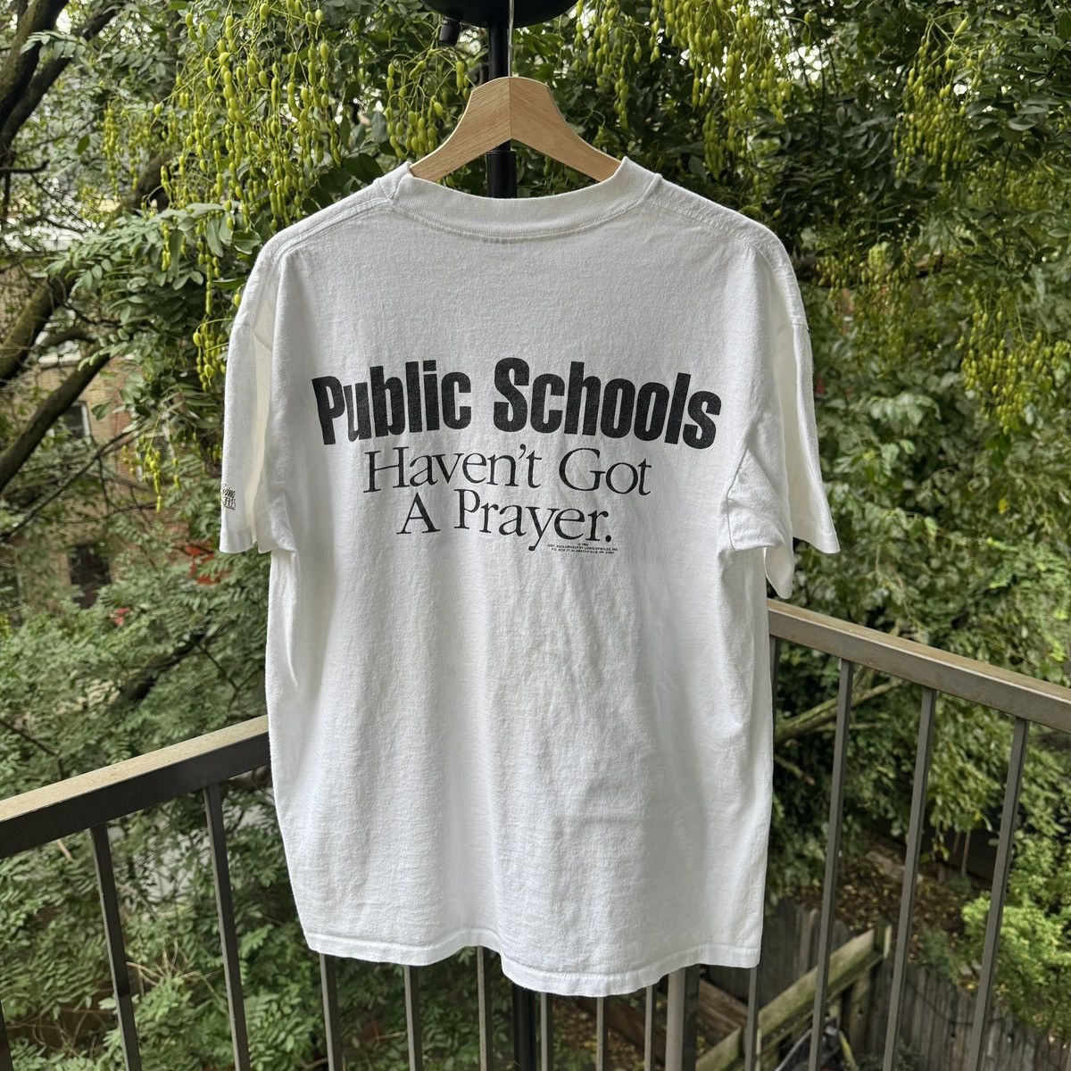 Vintage Gun Drugs God Public Schools Shirt ERD Grunge Thrashed Faded Size US L / EU 52-54 / 3 - 2 Thumbnail
