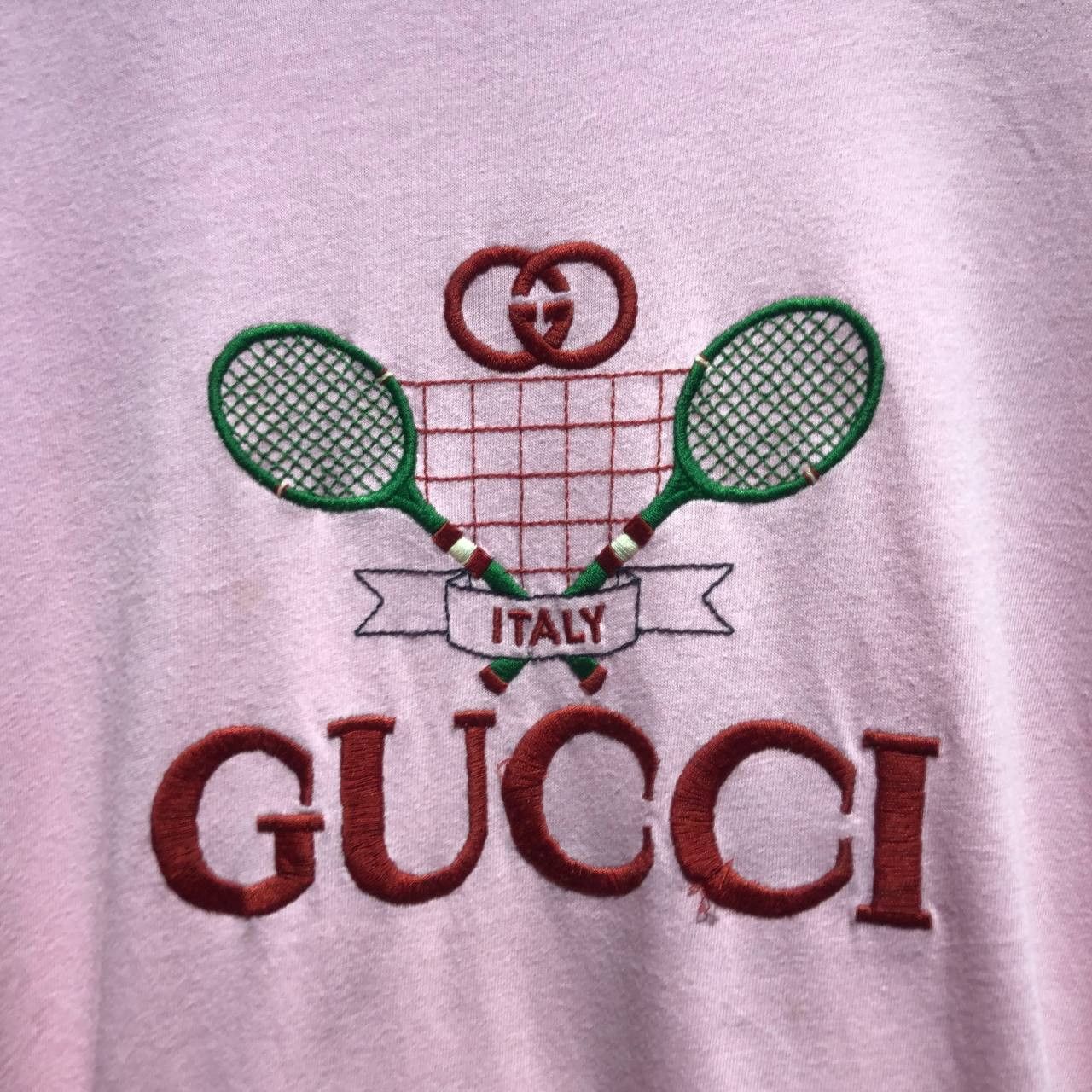 Gucci Gucci Tennis Embroidered Tee Size US M / EU 48-50 / 2 - 2 Thumbnail