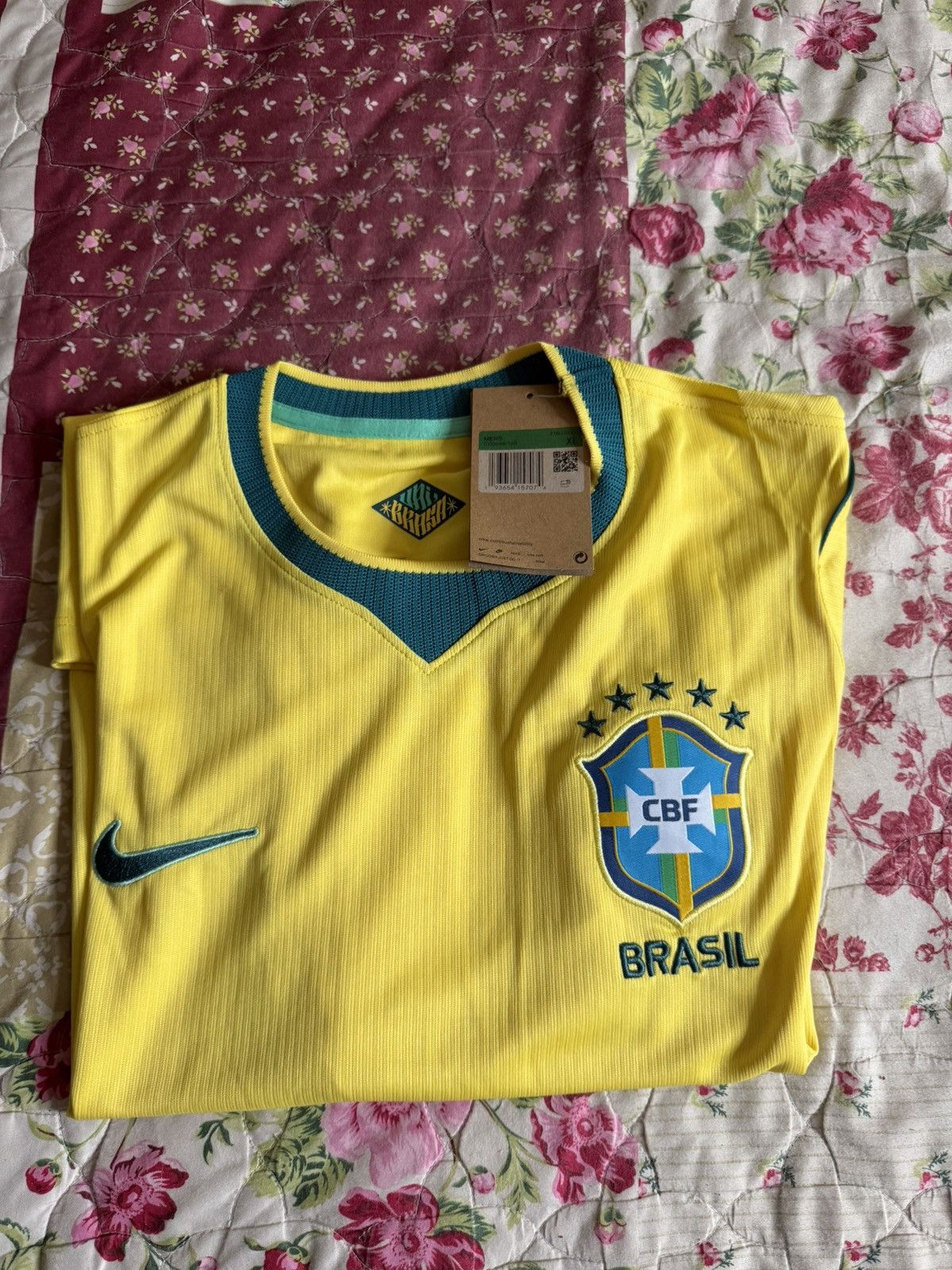 Nike Nike Brazil Jersey Size US XL / EU 56 / 4 - 3 Thumbnail