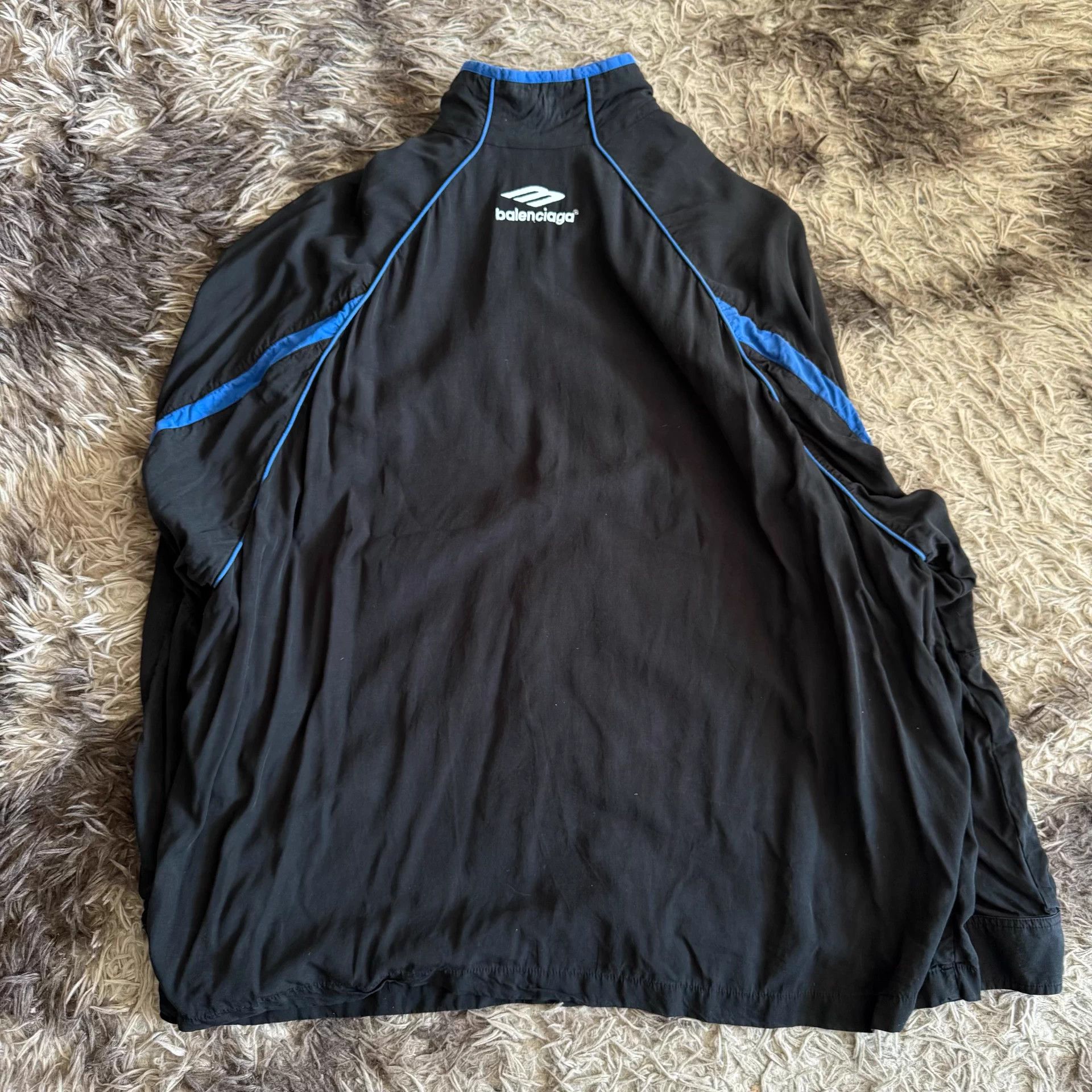 Balenciaga Balenciaga colorblocked logo print zip-up long-sleeve 2 Size US M / EU 48-50 / 2 - 2 Thumbnail