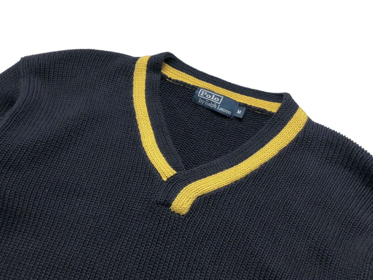 Polo Ralph Lauren × Ralph Lauren Polo Ralph Lauren V-neck heavy cotton knit sweater Size US M / EU 48-50 / 2 - 3 Thumbnail