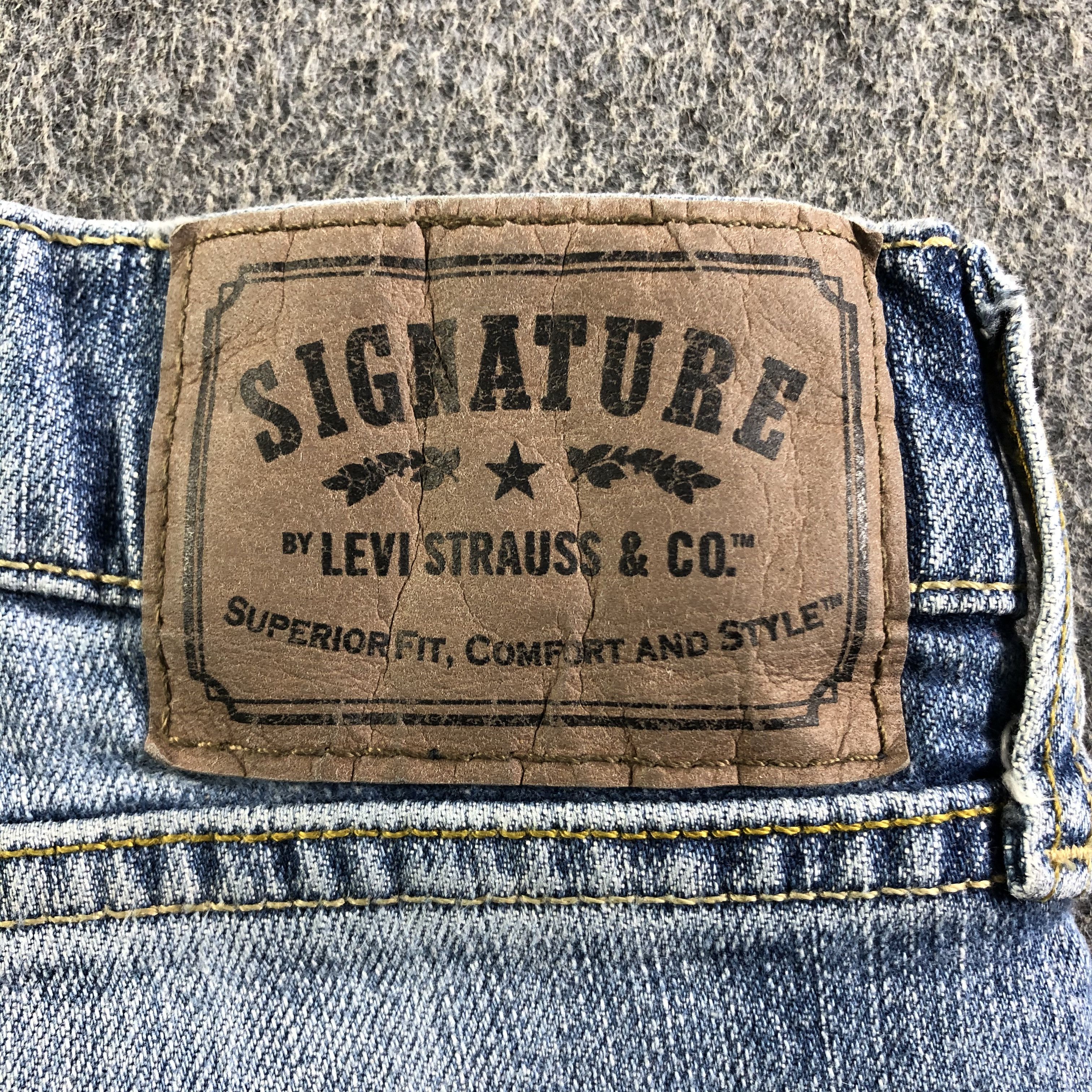 Levi's Vintage Blue Wash Levis Signature Jeans-J3391 Size 34" / US 12 / IT 48 - 5 Thumbnail