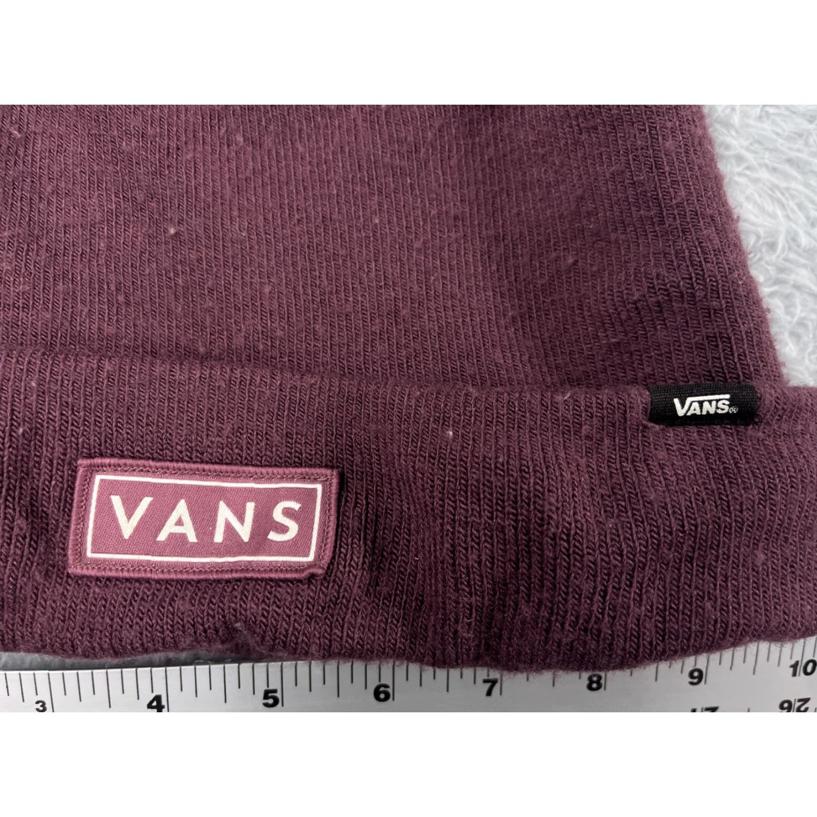 Vans VANS Beanie One Size Purple Knit Acrylic Blend Adult Men Hat Cap Winter Knit Warm Size ONE SIZE - 2 Thumbnail