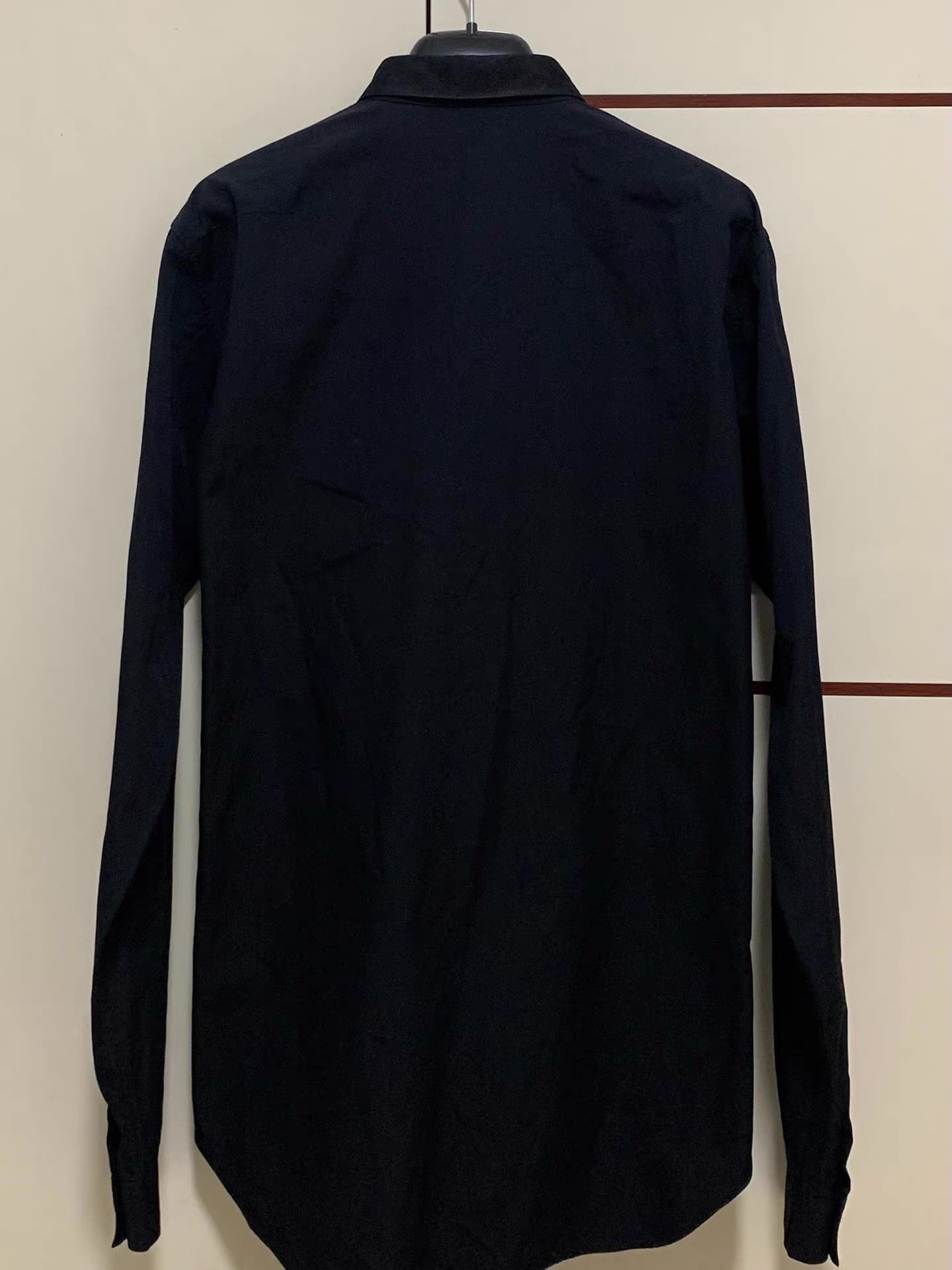 Dior Dior Homme 13SS Black Woven Collar Shirt Q12 Size US L / EU 52-54 / 3 - 7 Thumbnail