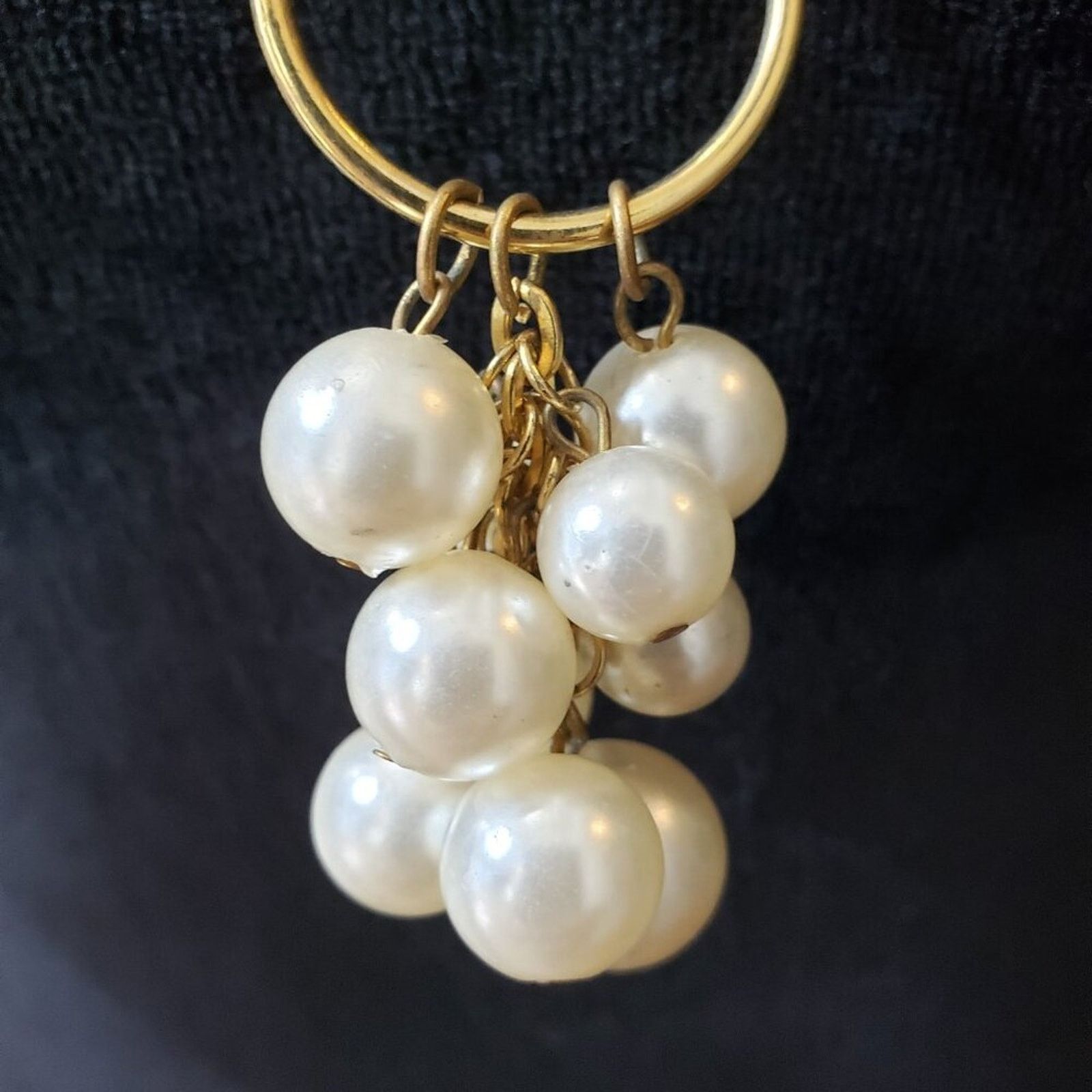 The Unbranded Brand Gold Snake Chain Circles Charm Pearls Necklace Lobster Clasp Size ONE SIZE - 4 Thumbnail