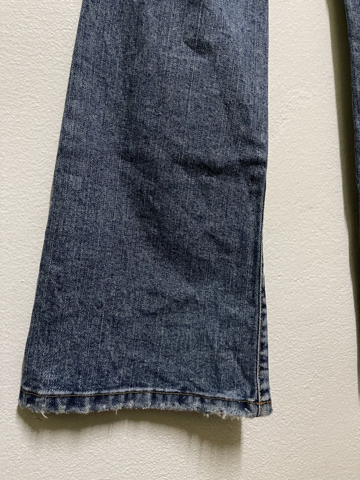 Japanese Brand GOA Distressed Flared Jeans Size 27" / US 4 / IT 40 - 12 Thumbnail