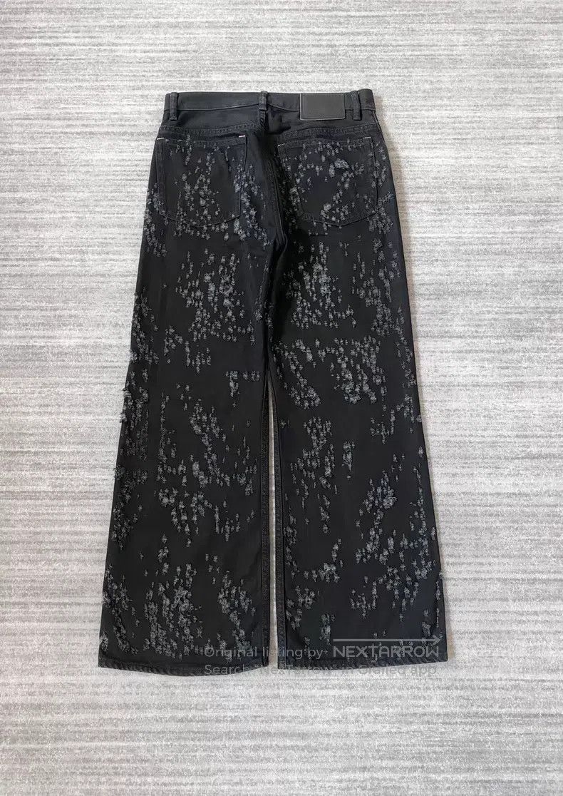 Acne Studios Acne Studios Bullet Hole Destroyed Hole Flared Denim Pants Size US 30 / EU 46 - 4 Thumbnail