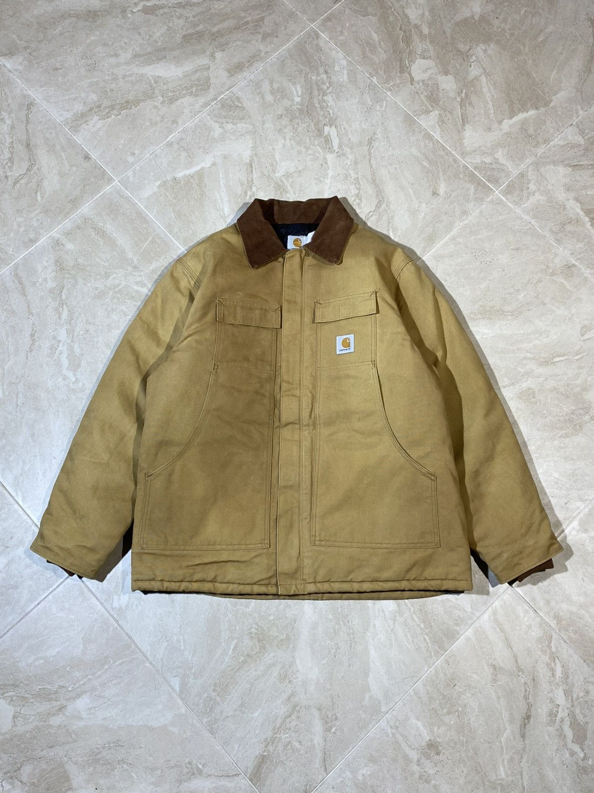 Carhartt 🔥 CARHARTT CANVAS WORK JACKET Y2K DETROIT VIBES USA MADE Size US M / EU 48-50 / 2 - 1 Thumbnail