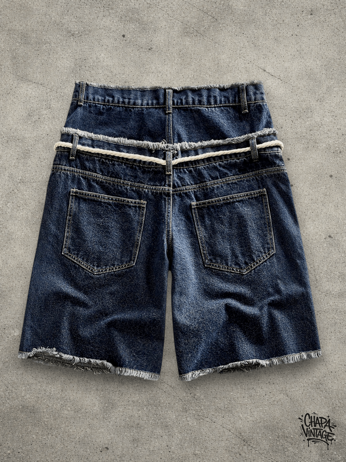Jean Double waistband shorts Size US 32 / EU 48 - 4 Thumbnail
