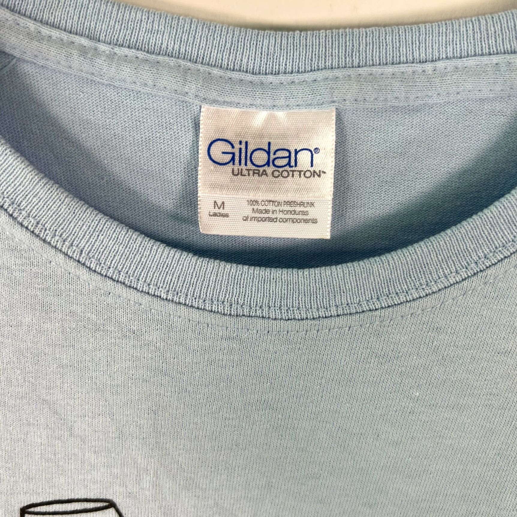 Gildan Vintage Gildan Womens T-Shirt Casual Graphic Tee Animal Save Animals Drink Wine Blue Size M Size M / US 6-8 / IT 42-44 - 5 Thumbnail