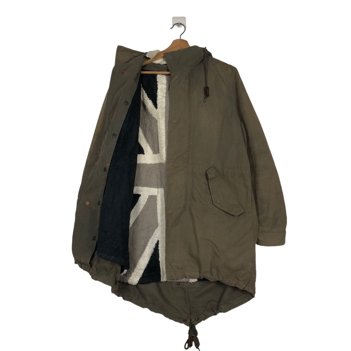 Fred Perry 🔥Vintage Fred Perry Jacket Big Flag Kingdom Shearling Size US M / EU 48-50 / 2 - 12 Thumbnail