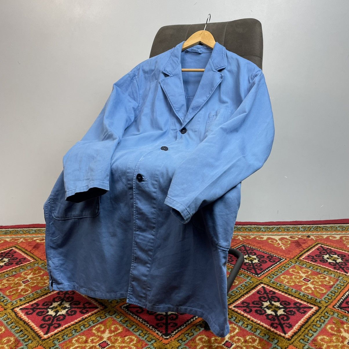 Le Laboureur Vintage French Workwear Lab Coat Shop Coat Bleu de Travail Size US M / EU 48-50 / 2 - 5 Thumbnail