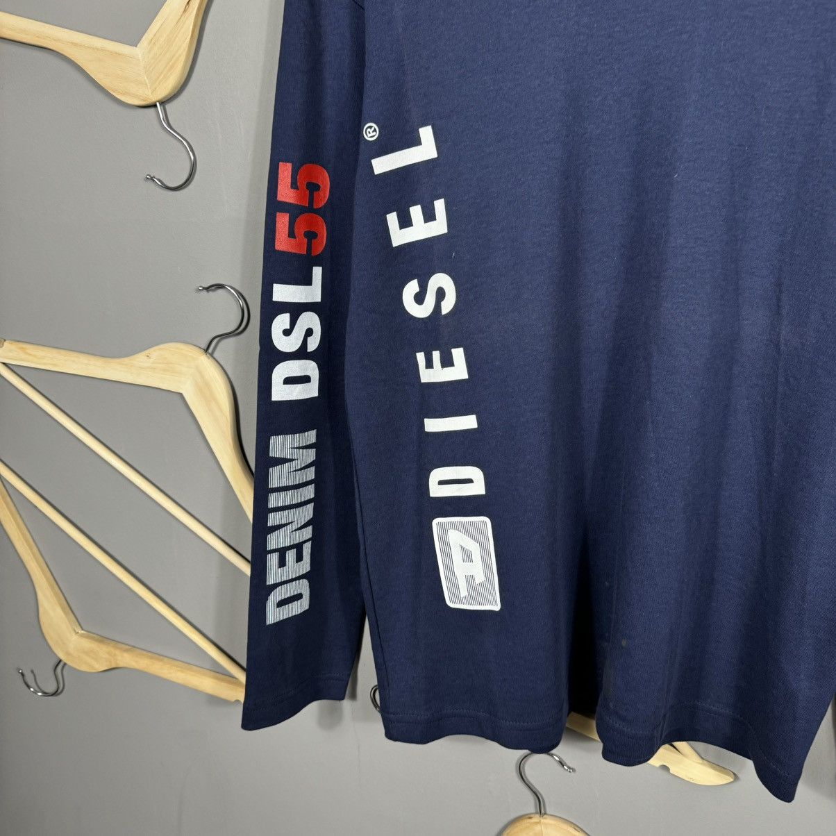 Diesel Vintage Diesel Long Sleeve T-shirt Size US XL / EU 56 / 4 - 2 Thumbnail