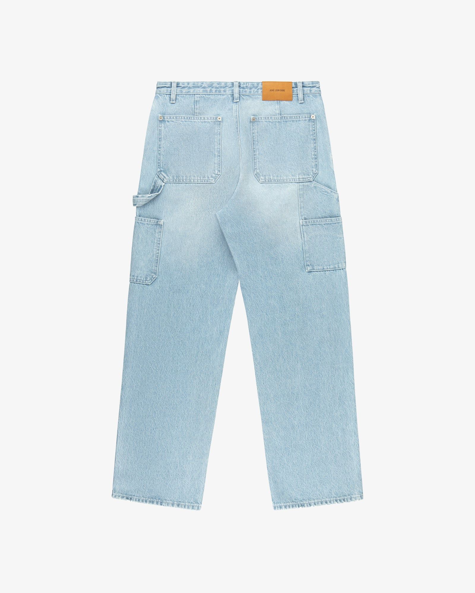 Aime Leon Dore o1mle0725 Denim Carpenter Pant in Light Wash Blue Size US 36 / EU 52 - 2 Thumbnail