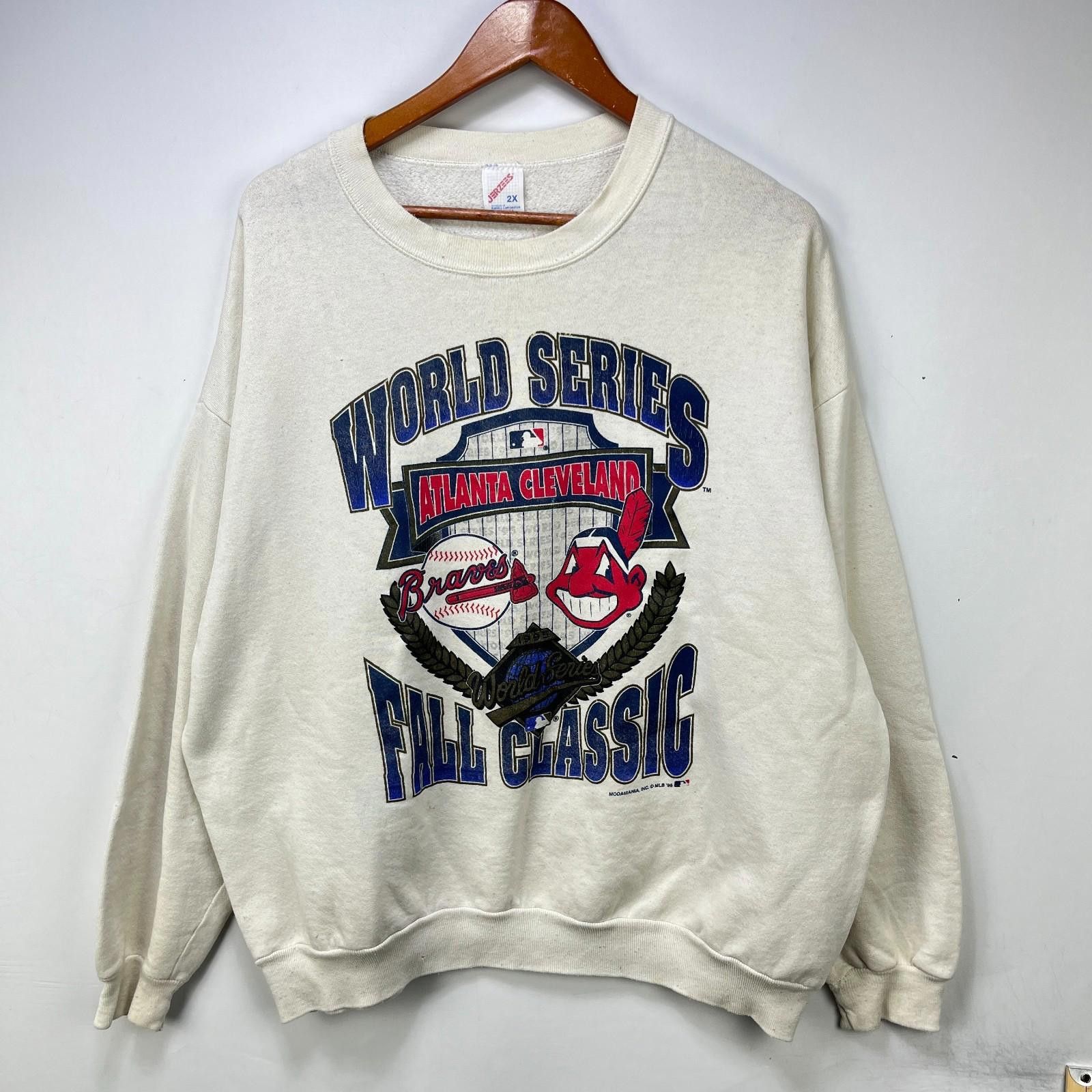 Other Vintage World Series Atlanta Braves Cleveland Sweatshirt 2XL Size ONE SIZE - 1 Thumbnail