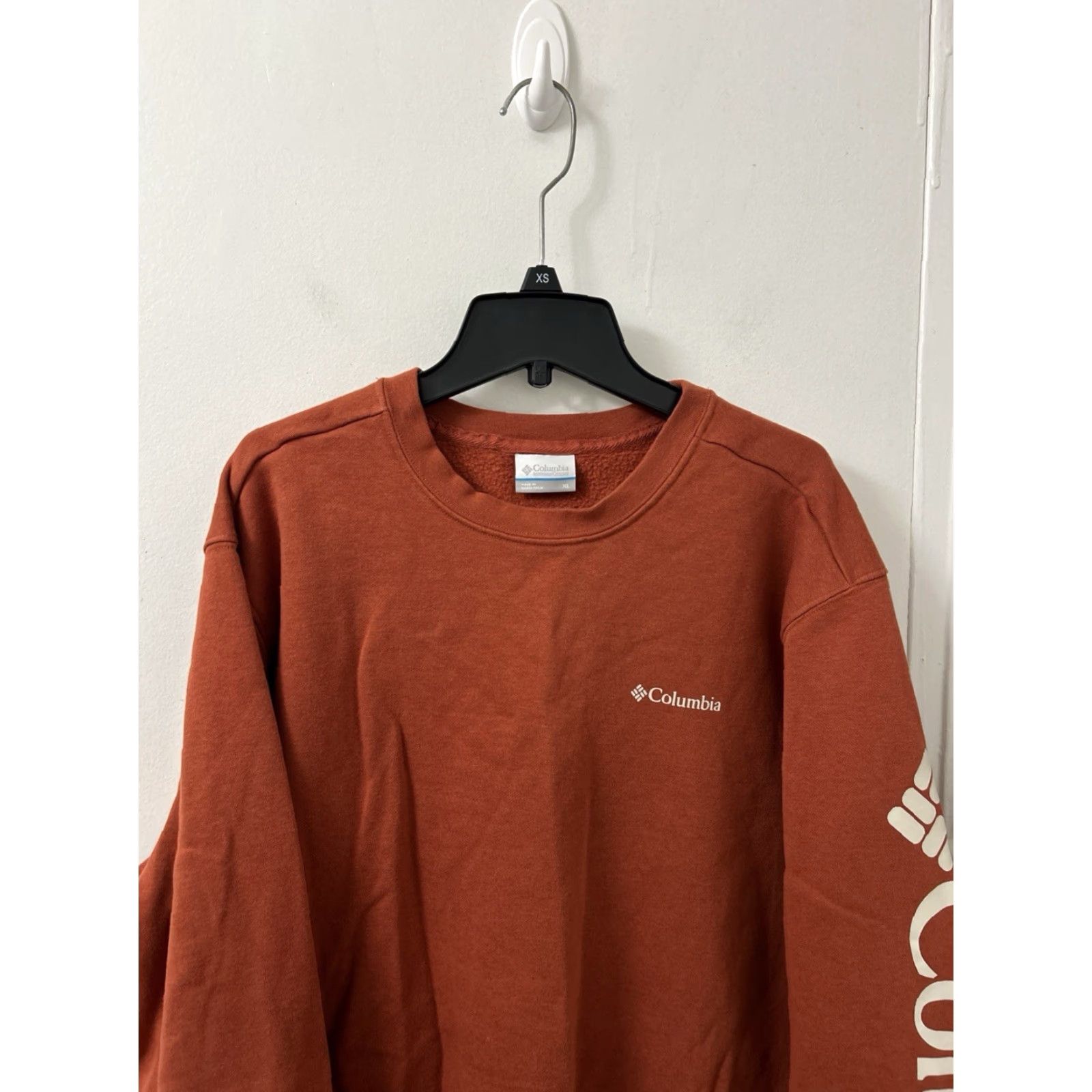 Logo 7 Columbia Sweatshirt Pullover Mens XL Orange Logo Graphic Long Sleeve Crew Neck Pullover Regular Fit Size US XL / EU 56 / 4 - 2 Thumbnail