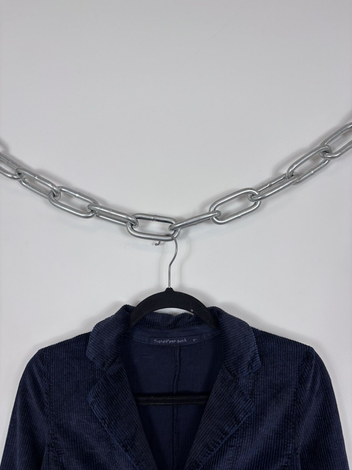 Transit Transit Par Such NWT Women’s Blue Corduroy Blazer Jacket Size L / US 10 / IT 46 - 3 Thumbnail