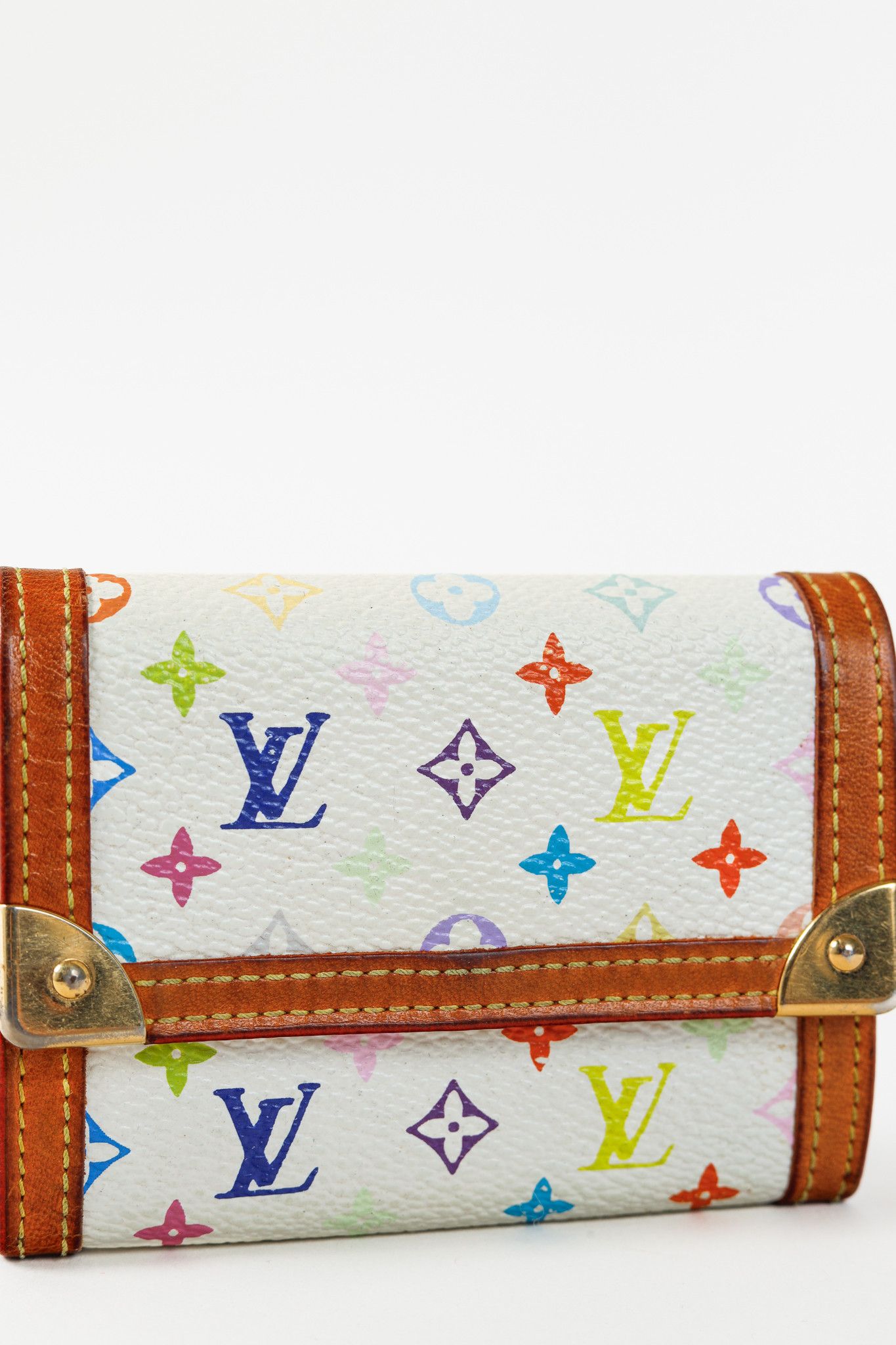 Louis Vuitton Louis Vuitton Monogram Porte-Monnaie Plat White Coin Purse Size ONE SIZE - 5 Thumbnail