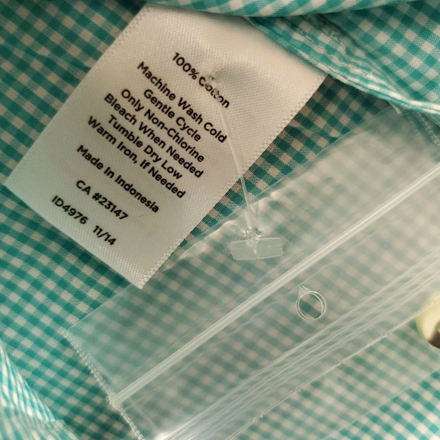 Talbots Talbots Shirt Womens 1X Top Multicolor Check Roll Tab Sleeve Collared Button Size XL / US 12-14 / IT 48-50 - 6 Thumbnail