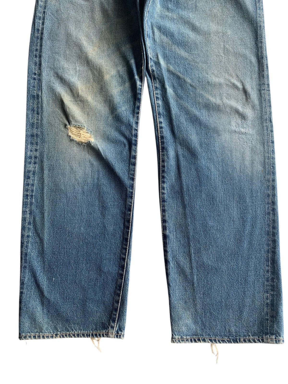Japanese Brand × Kapital × Vintage SPELLBOUND DOMINGO SELVEDGE BUTTON FLY DISTRESSED DENIM Size US 32 / EU 48 - 7 Thumbnail