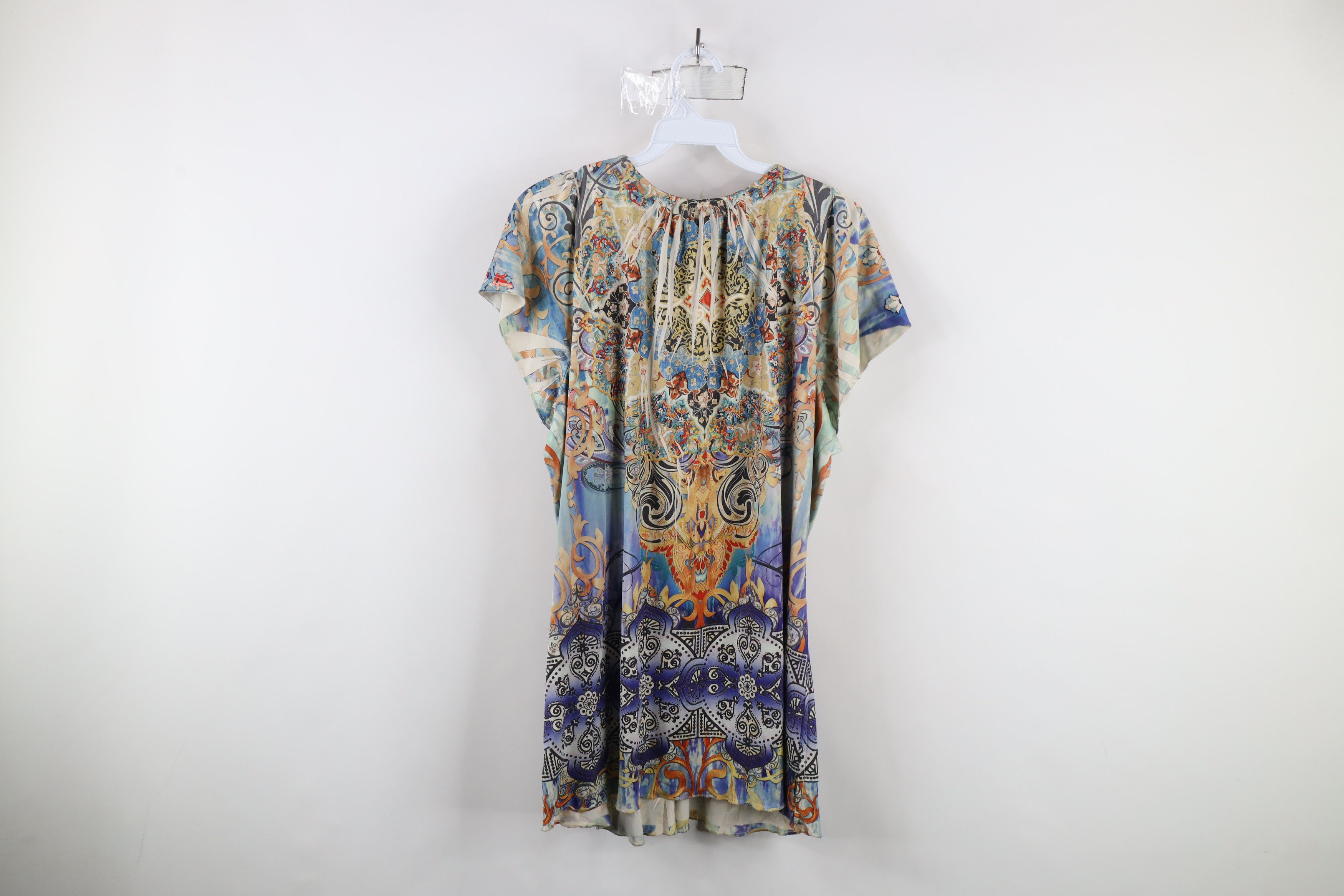 Vintage Vintage Y2K 90s Babydoll Rainbow Bella Paisley Blouse Shirt Size XXL / US 16-18 / IT 52-54 - 12 Thumbnail