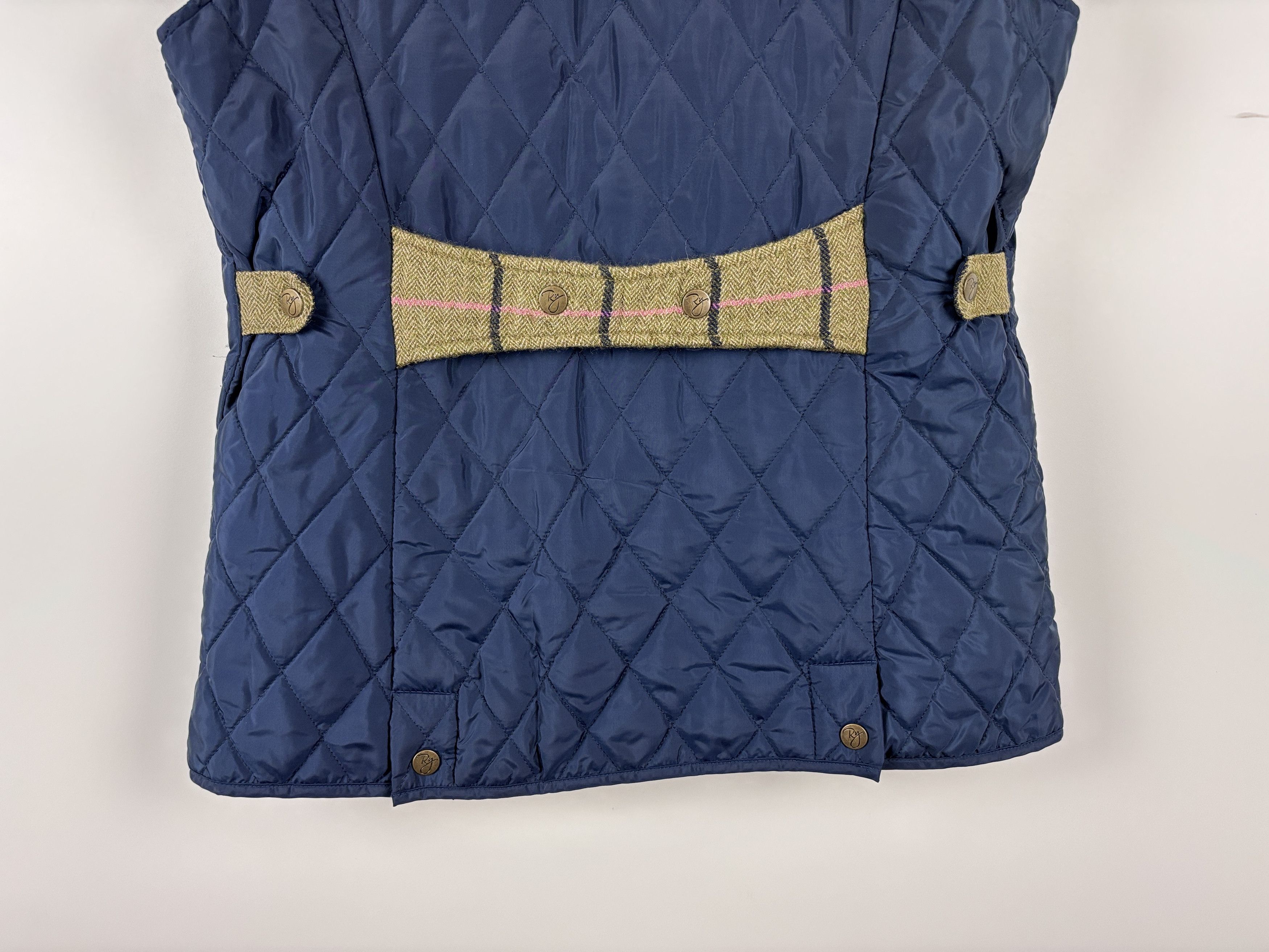 Vintage Rydale Tweed Waistcoat Country Hunting Gilet Jacket Blue S Size S / US 4 / IT 40 - 7 Thumbnail
