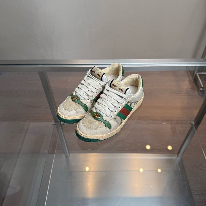 Gucci Gucci Low-Top Sneakers in Gray - Size US 10 / EU 43 - 1 Thumbnail