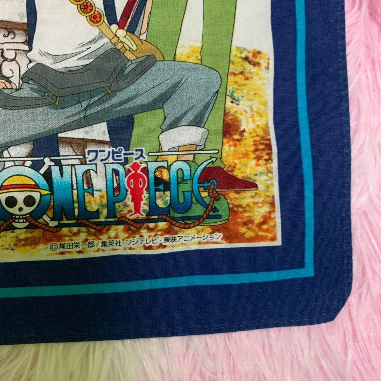 Japanese Brand × One Piece One Piece Mugiwara Pirates Handkerchief Bandana Anime Manga Size ONE SIZE - 3 Thumbnail