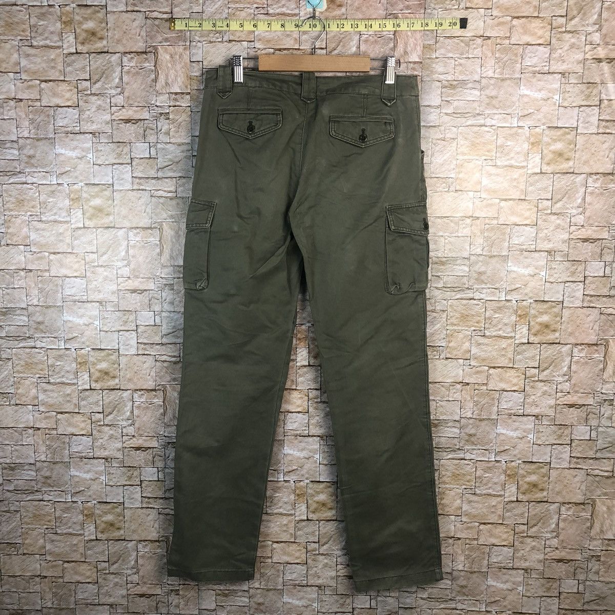 Japanese Brand Fredy Npit Green Cargo Multipocket Pants #A48 Size US 29 - 12 Thumbnail