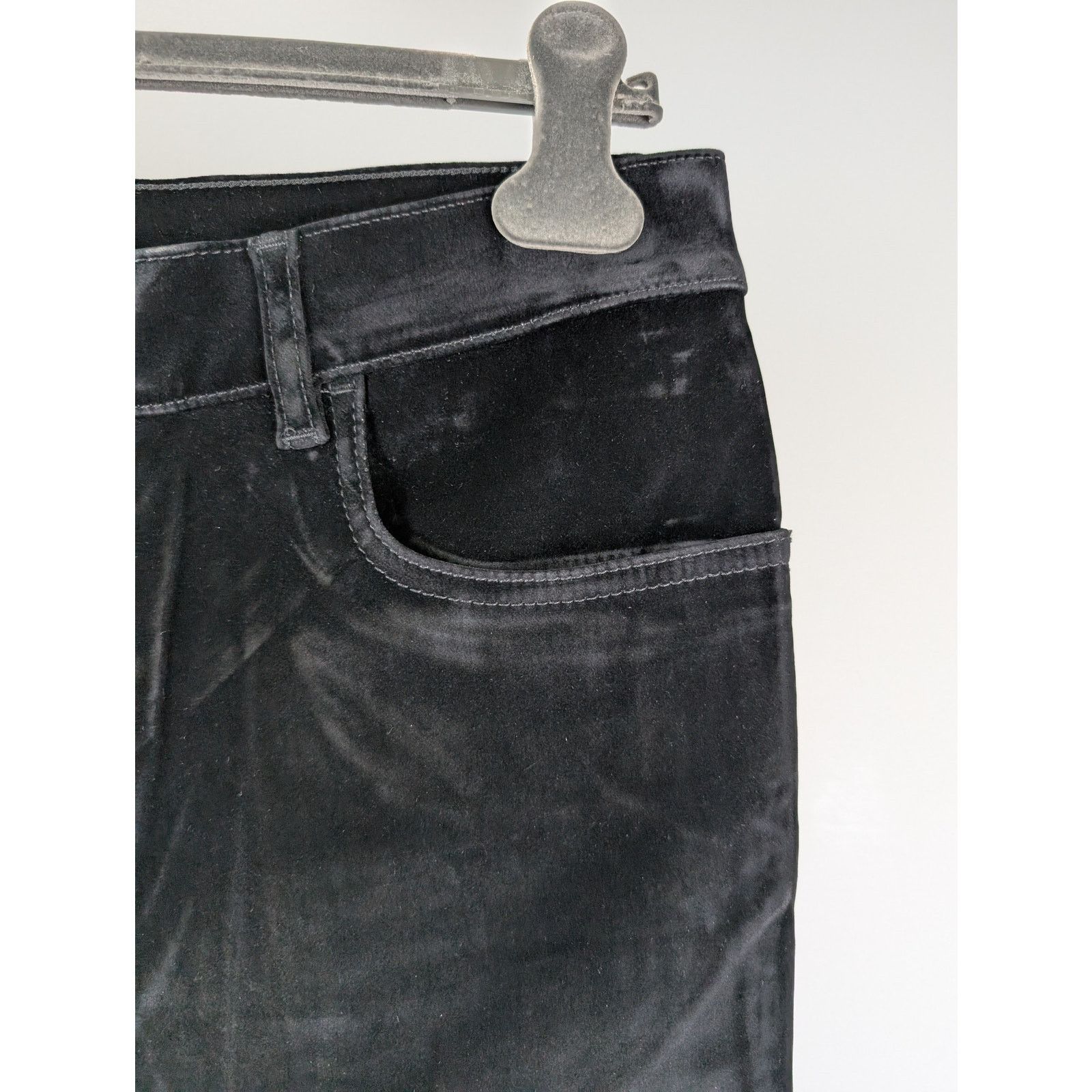 Prada o1rshd1 Velvet Denim Jean Pants in Nero 36 Size US 36 / EU 52 - 6 Thumbnail