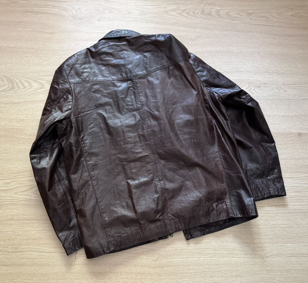 Genuine Leather Vintage Genuine Leather Argentina Brown Moto Racing Jacket Size US L / EU 52-54 / 3 - 5 Thumbnail