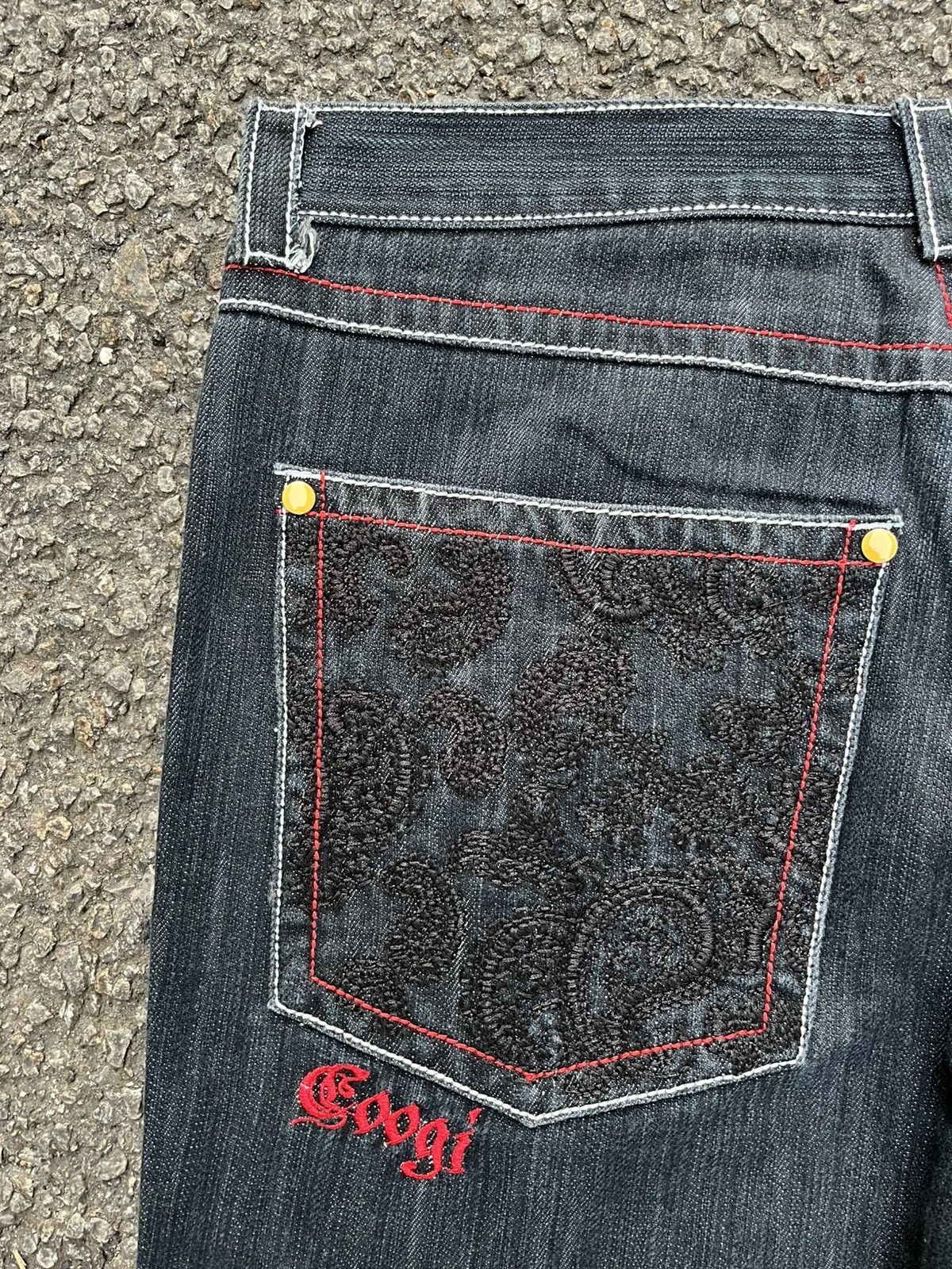 Coogi Coogi Embroidery Jeans Crazy Y2K Rap Denim Ed Hardy Pants Size US 38 / EU 54 - 11 Thumbnail