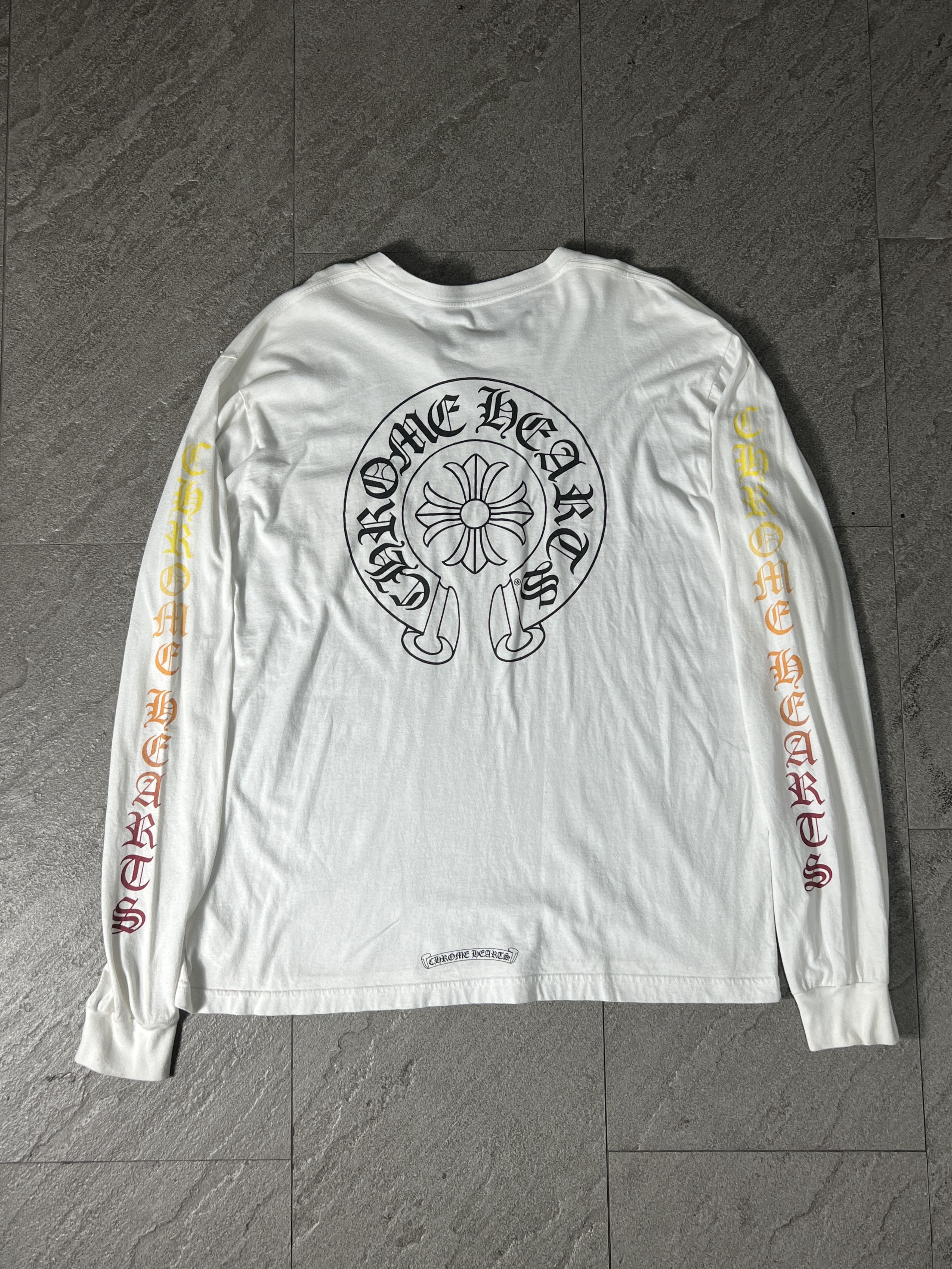 Chrome Hearts Chrome Hearts Gradient Logo L/S Tee White XL USA Size US XL / EU 56 / 4 - 2 Thumbnail