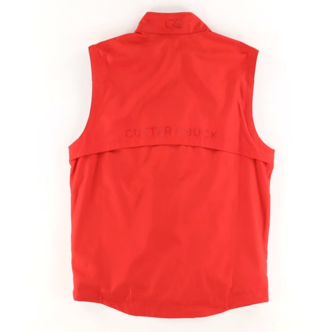 Cutter & Buck Cutter & Buck Weathertech Golf Vest Jacket Red Men's S Shirt Jacket Weathertech Mock Vest, Sleeveless, Polyester, Solid, Relaxed Fit, White? Size US S / EU 44-46 / 1 - 4 Thumbnail