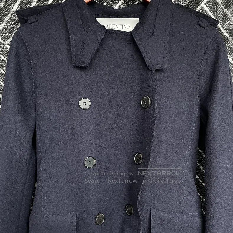 Valentino Valentino Navy wool coat Size US S / EU 44-46 / 1 - 4 Thumbnail