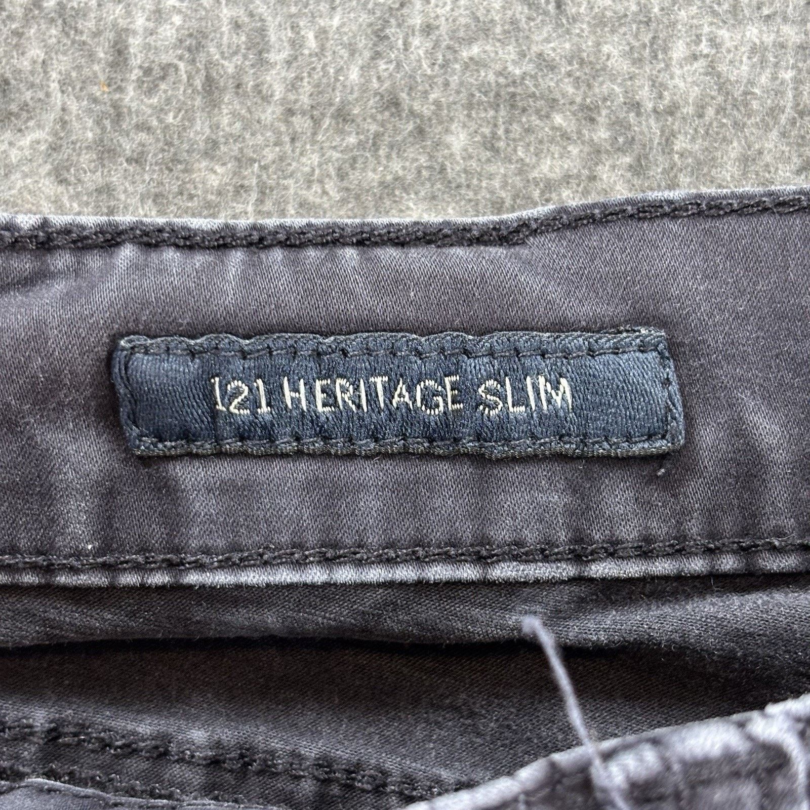 Lucky Brand Lucky Brand 121 Heritage Slim Jeans Mens 38x32 Faded Black Size US 38 / EU 54 - 3 Thumbnail