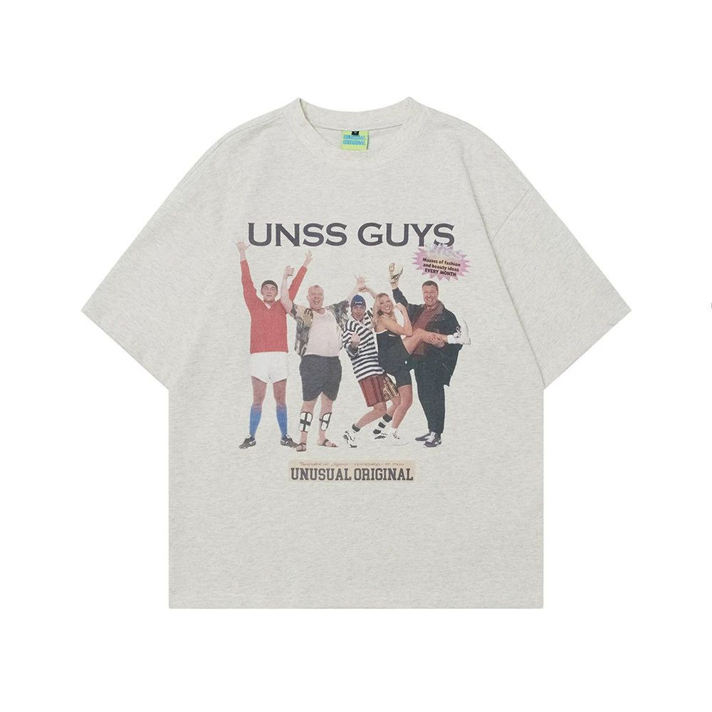 Vintage Men's loose American street fashion character print T-shirt Size US M / EU 48-50 / 2 - 1 Thumbnail