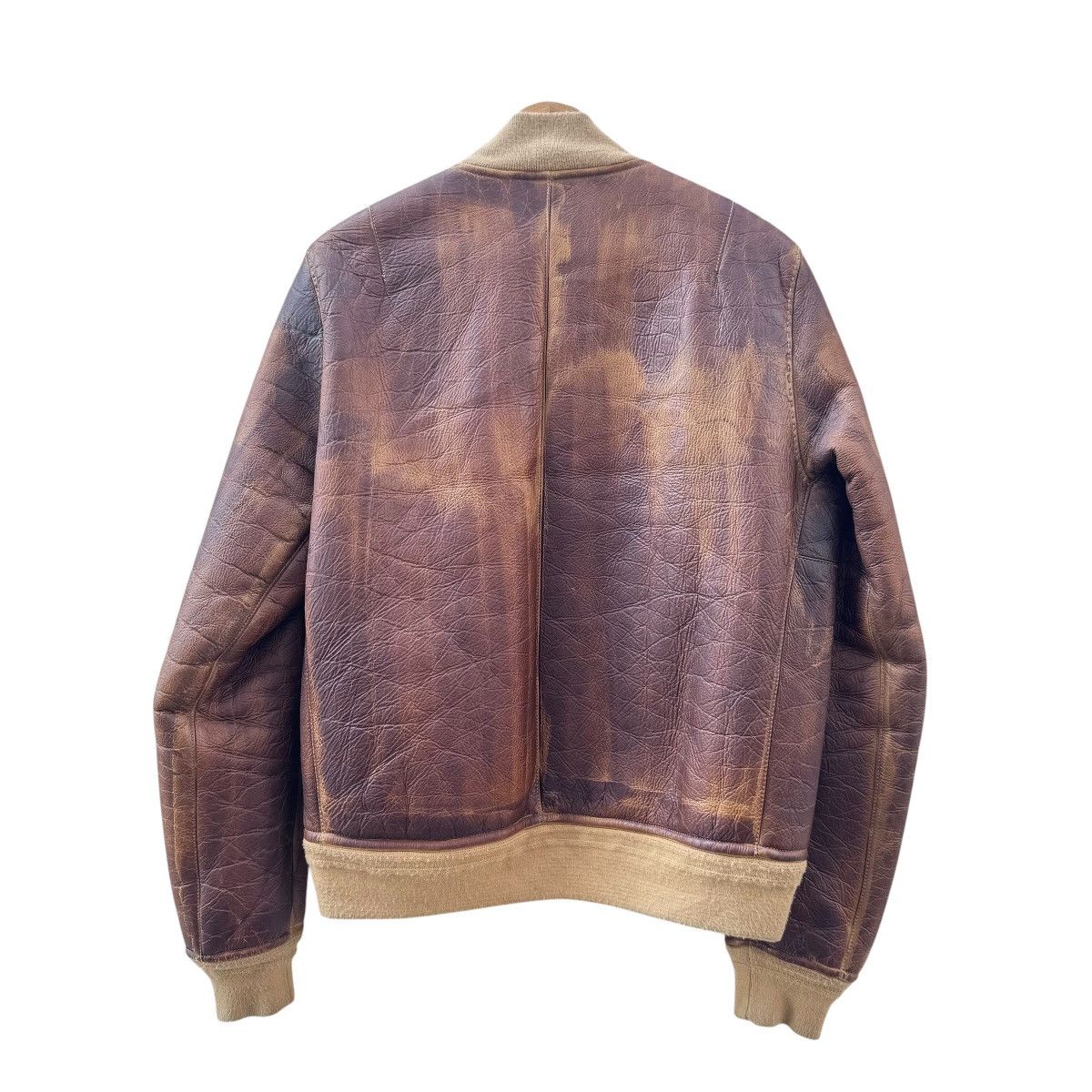 Leather Elia Quaglicia Workshop Shearling Leather Bomber Jacket Size US M / EU 48-50 / 2 - 11 Thumbnail