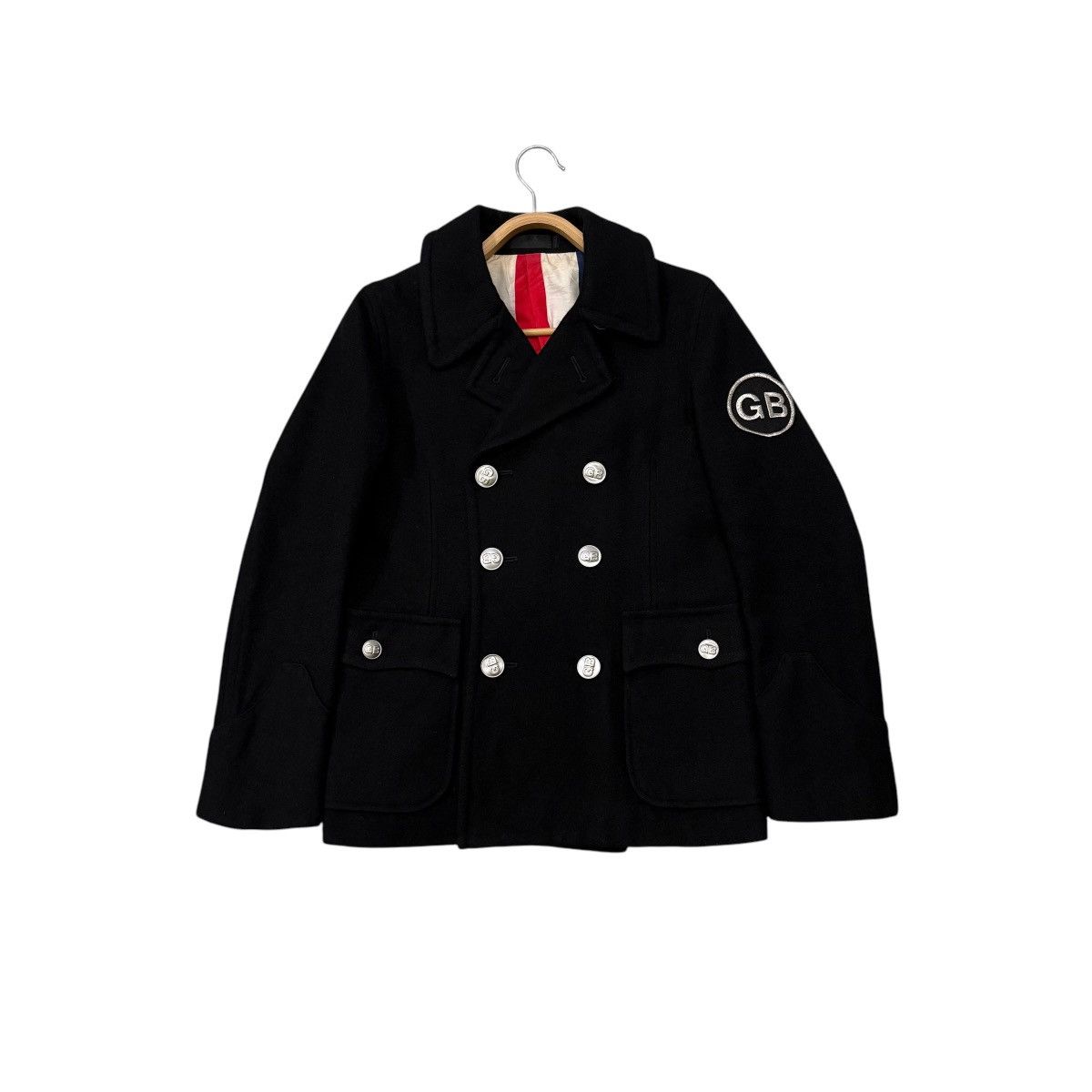 Japanese Brand Vintage GB Made In Japan Double Breast Wool Jacket Size US S / EU 44-46 / 1 - 1 Thumbnail