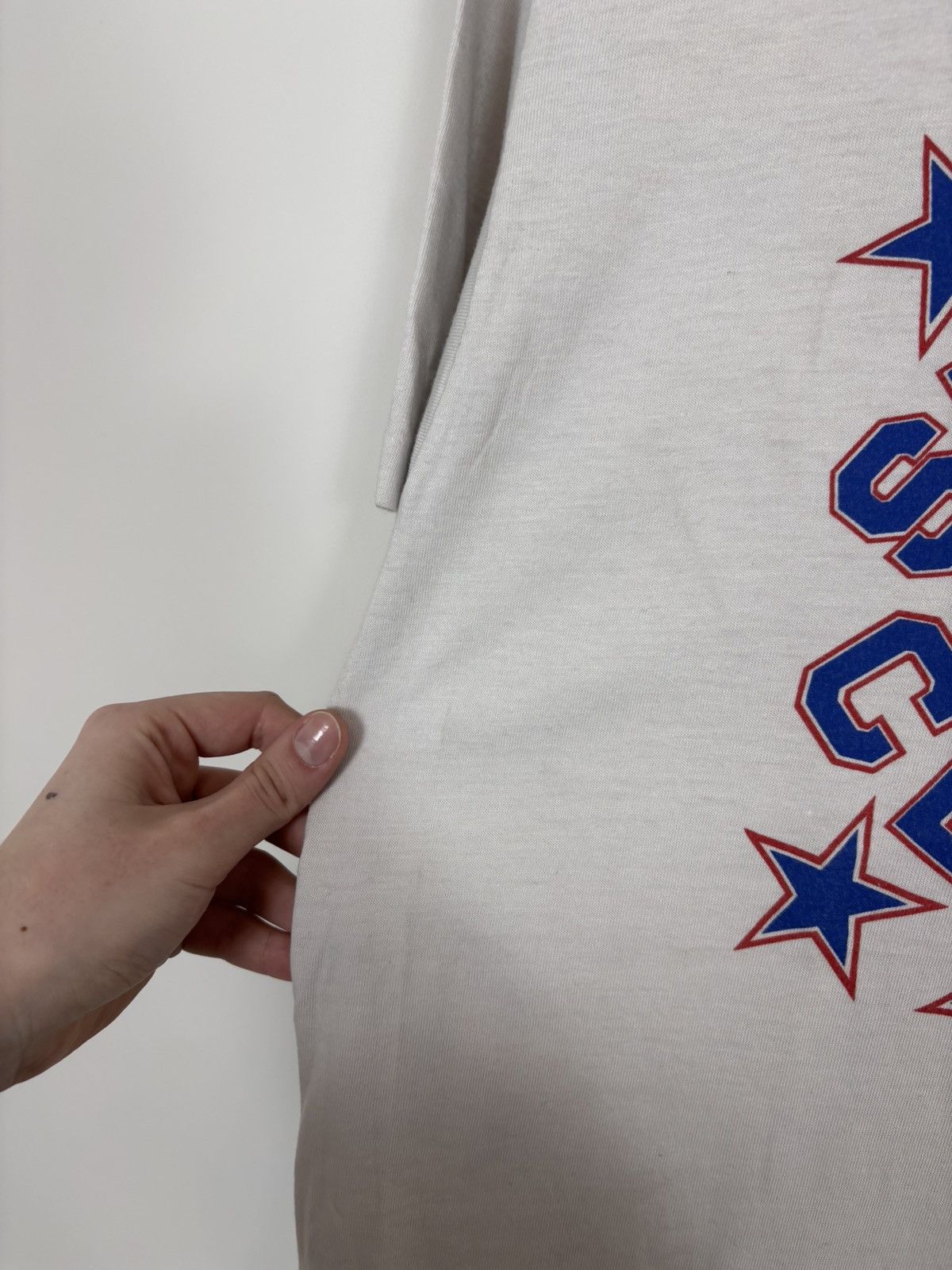 Hanes Vintage 1990s Hanes NFL Sertoma Classic Single Stitch Tee Size US L / EU 52-54 / 3 - 7 Thumbnail