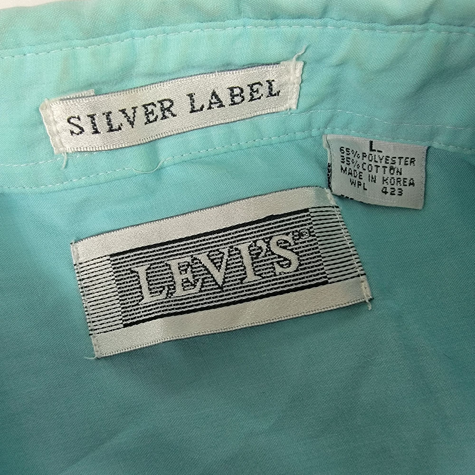 Levi's Levis Silver Label Mens Large Short Sleeve Button Down Shirt Size US L / EU 52-54 / 3 - 4 Thumbnail