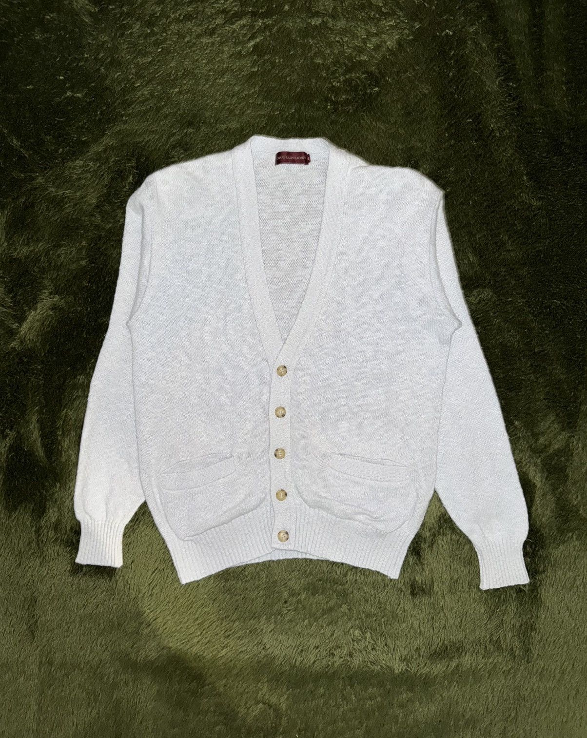 Chaps Ralph Lauren [M] Chaps Ralph Lauren Japan Textured Classic-Fit Cardigan Size US M / EU 48-50 / 2 - 1 Thumbnail