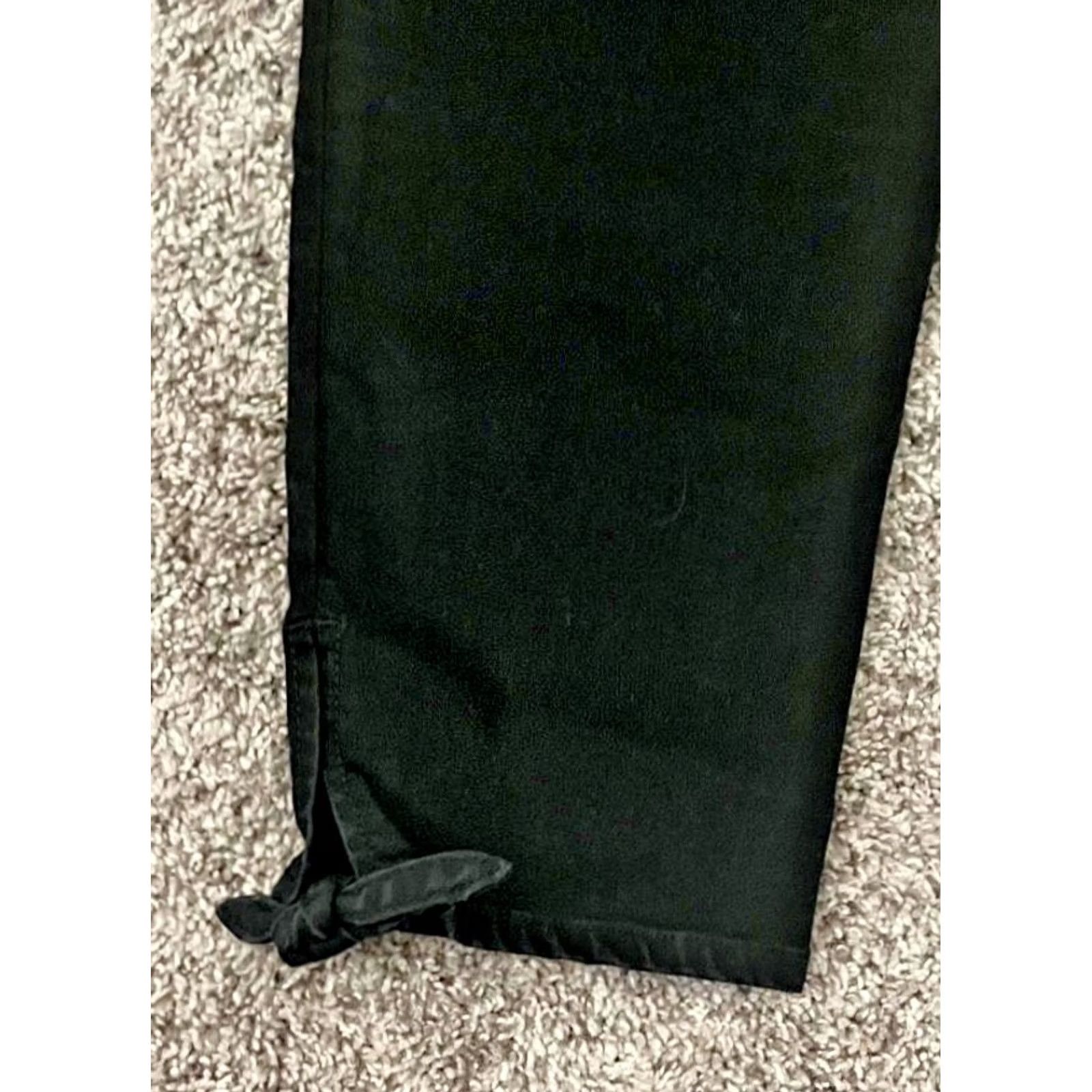 Loft Loft Modern Skinny Jeans Womens 33 Sz 16 Black High Rise Stretch Ankle Tie New Size 38" / US 16 / IT 52 - 4 Thumbnail