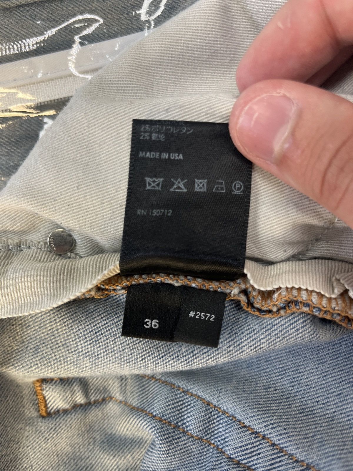 Amiri Amiri MX1 Black Bandana Jean 36 Pre-Owned Size US 36 / EU 52 - 5 Thumbnail