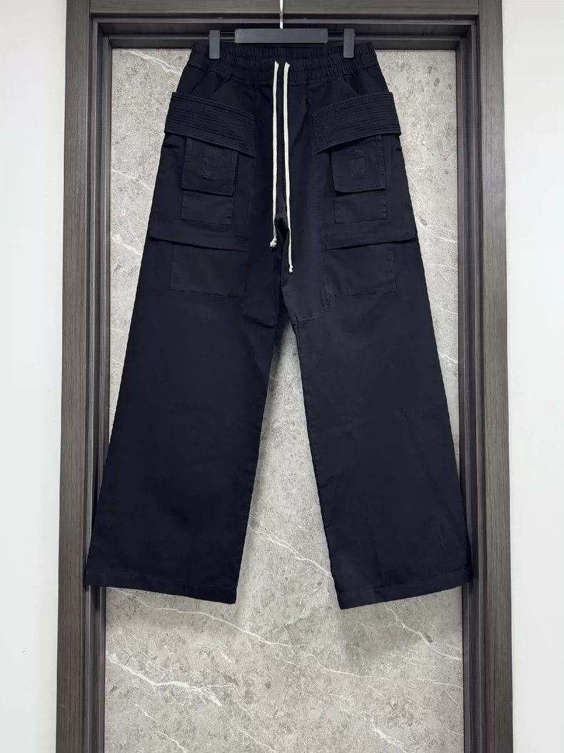 Rick Owens rick owens size m Double-ring wide-leg trousers and bell-b Size US 30 / EU 46 - 1 Thumbnail