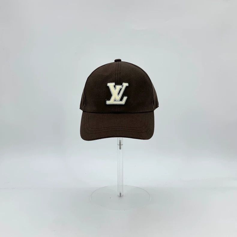 Louis Vuitton Louis Vuitton Dark brown logo embroidered cap baseball cap Size ONE SIZE - 3 Thumbnail