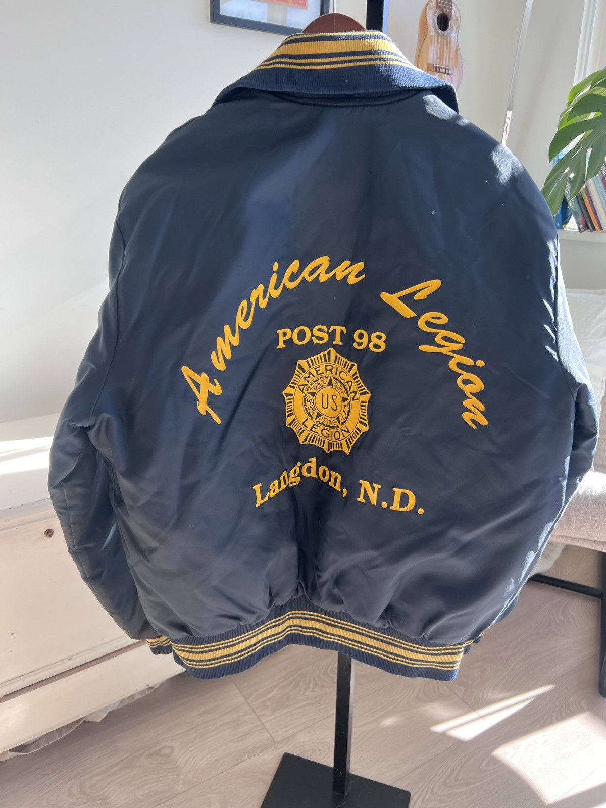 Other Vintage 80s American Legion Veteran Bomber Jacket 80s 90s Size US L / EU 52-54 / 3 - 1 Thumbnail