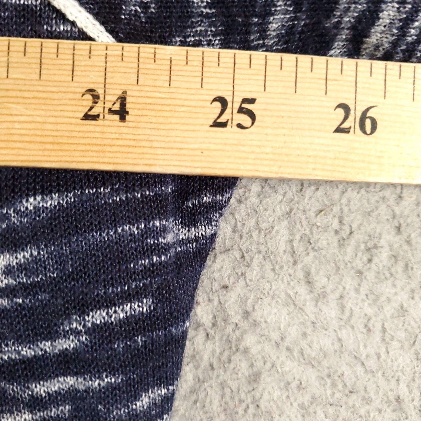 Vintage Chico's Womens Cardigan Sweater XL Blue White Heathered Geometric Knit Open Front Casual Fall Winter Size XL / US 12-14 / IT 48-50 - 4 Thumbnail