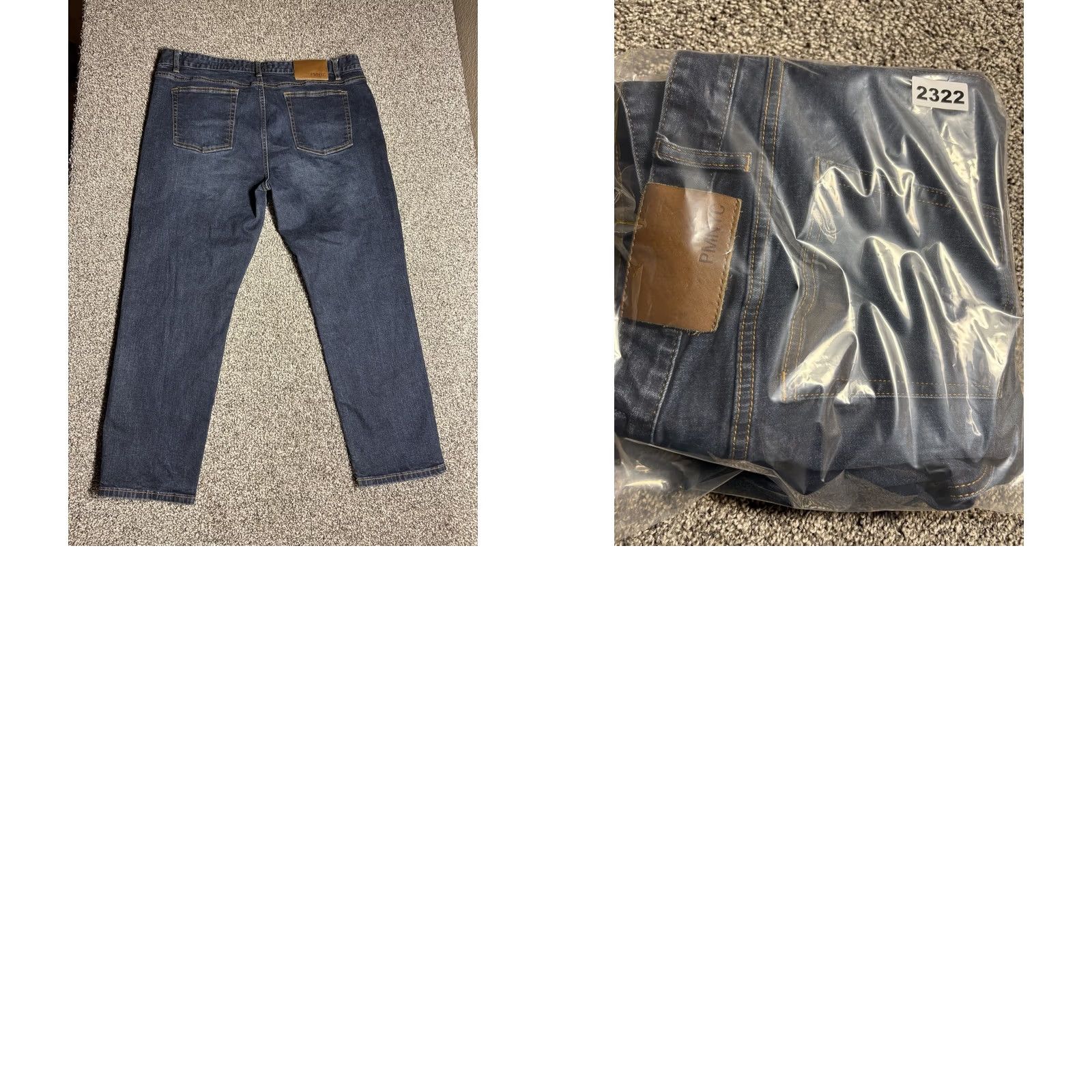 Denime Peter Manning Jeans Mens 38x26 Blue Denim Standard Fit Designer Stretch - Vintage Size US 38 / EU 54 - 9 Thumbnail