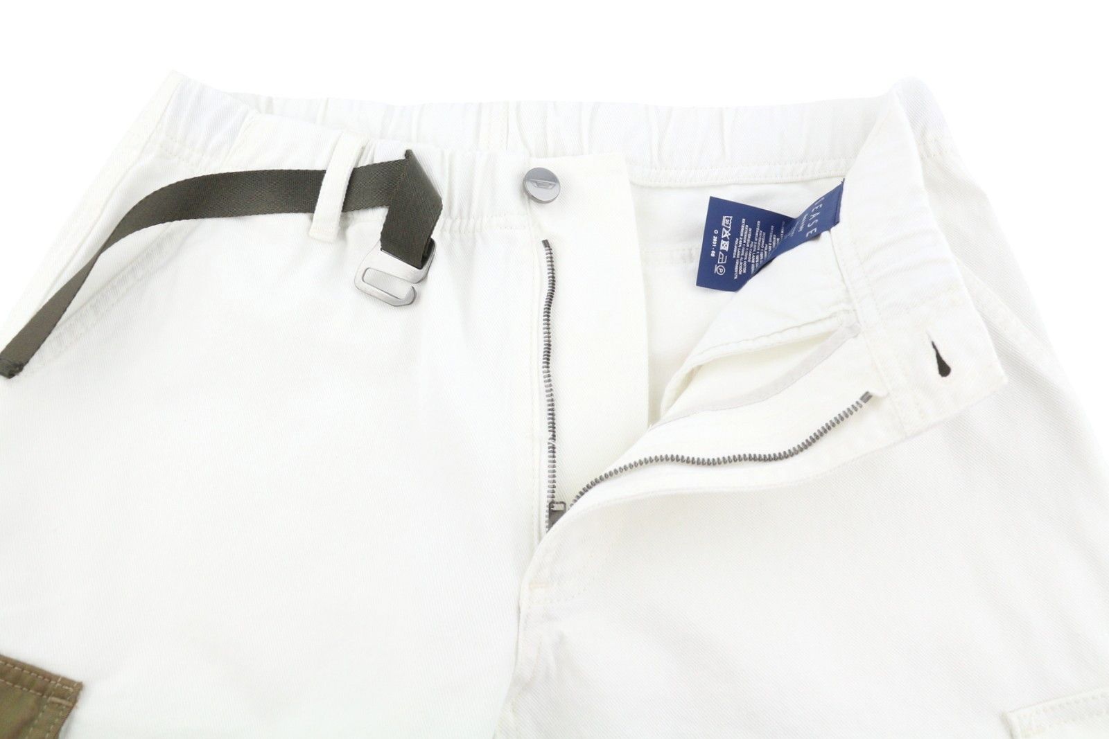 SEASE AM08 CARGO BELT W30 White Elastic Waist 89919 Size US 30 / EU 46 - 5 Thumbnail